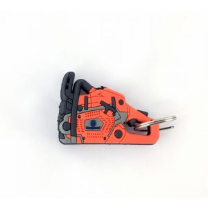 Porta-chaves de borracha | formato motosserra Husqvarna